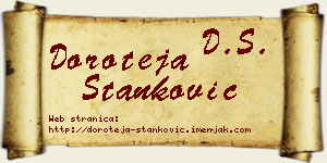 Doroteja Stanković vizit kartica